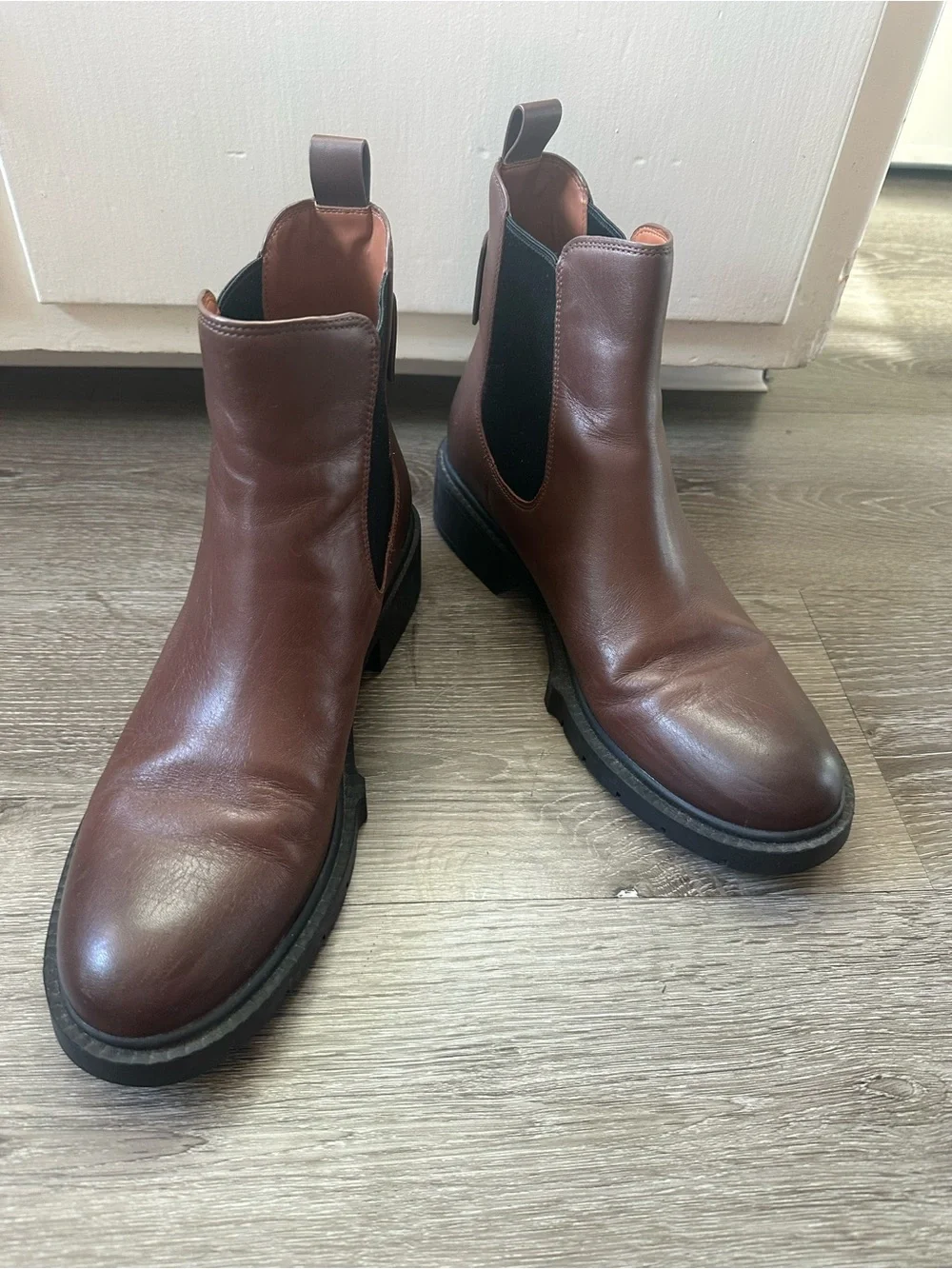 Coach polished leather